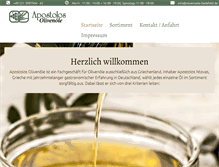 Tablet Screenshot of olivenoele-bielefeld.de